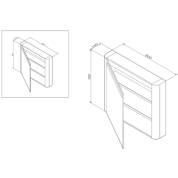 Мебель для ванной 80 AM.PM Sensation подвесная, белый глянец-3