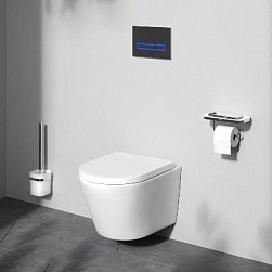 Унитаз подвесной AM.PM X-Joy C851900SC безободковый с сиденьем микролифт, белый