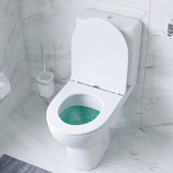 Унитаз напольный AM.PM Gem C908607SC с сиденьем микролифт, белый-2