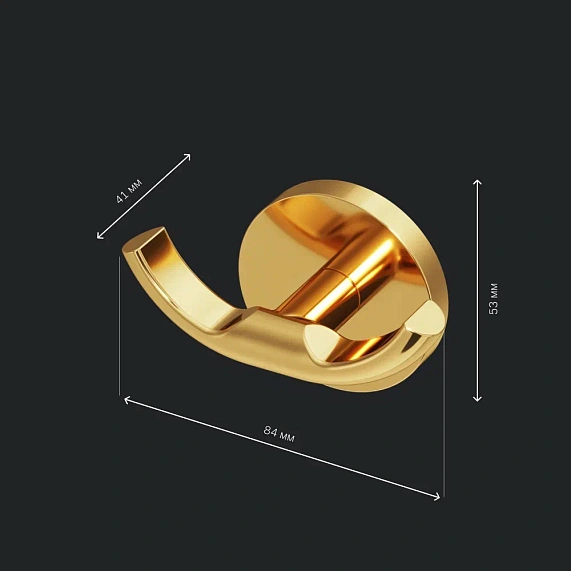Набор аксессуаров AM.PM X-Joy золото (стакан, крючок, мыльница)-3