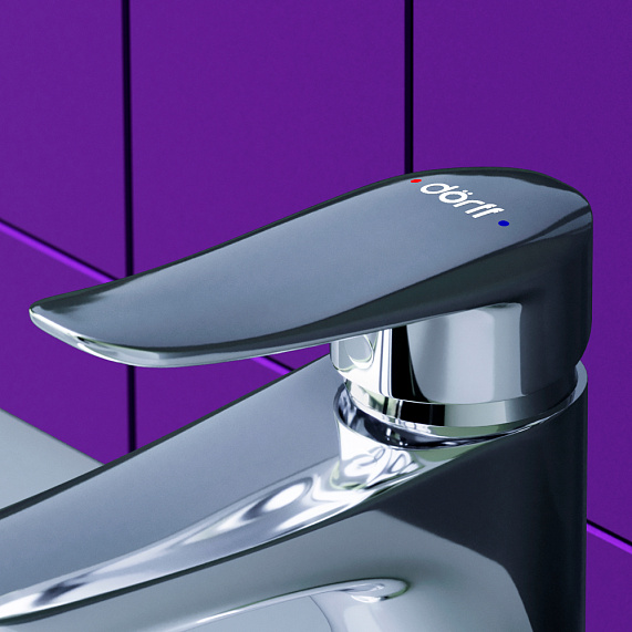 Смеситель для раковины (умывальника) Dorff Ultra D5002100 хром-3