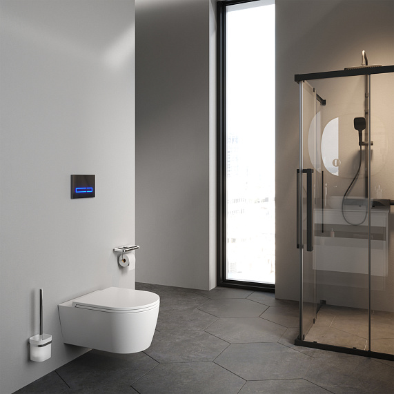 Унитаз подвесной AM.PM Func C8F1701SC (глубина 54 см) безободковый с сиденьем микролифт, белый-2