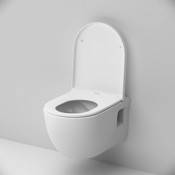 Унитаз подвесной безободковый с инсталляцией AM.PM Like IS49001.801701 сиденьем микролифт, белой пневм. клавишей-2