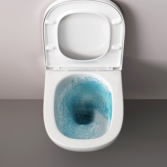 Унитаз подвесной AM.PM Above C9X1900SC торнадо безободковый с сиденьем микролифт, белый-8