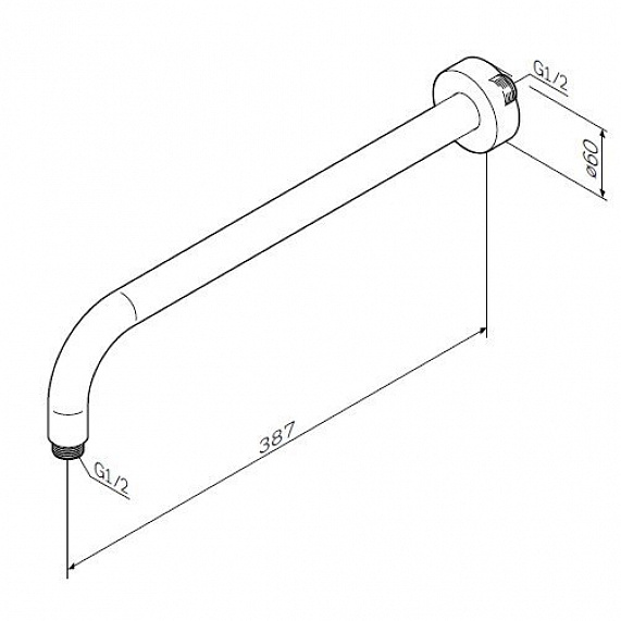 Встраиваемая душевая система AM.PM Like хром: тропический верхний душ, излив с душевой лейкой, модуль MultiDock-1