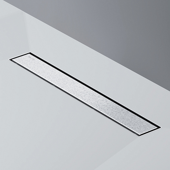 Душевой трап (лоток) 50 AM.PM MasterFlow W01SC-U11-050-04SB комбинированный затвор со стальной матовой решеткой под плитку-18