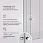 Душевое ограждение без поддона 80x80 AM.PM X-Joy W94G-403-8080-MT1K профиль серебристый