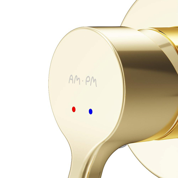 Гигиенический душ со смесителем AM.PM X-Joy S F40H85B99 золото встраиваемый, шланг 1200, держатель-5