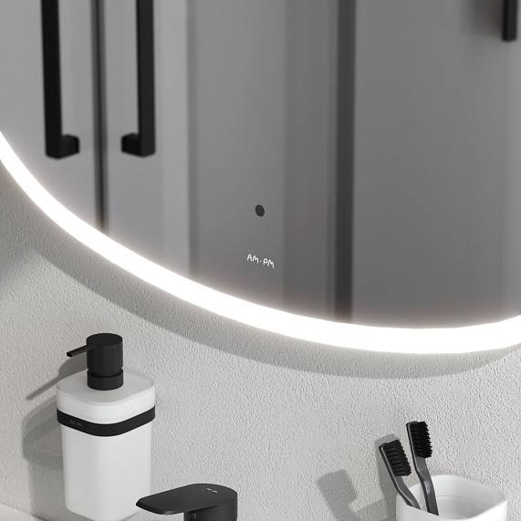 Зеркало с подсветкой в ванную закругленное 80 AM.PM Func M8FMOX0801WGS сенсорное-3
