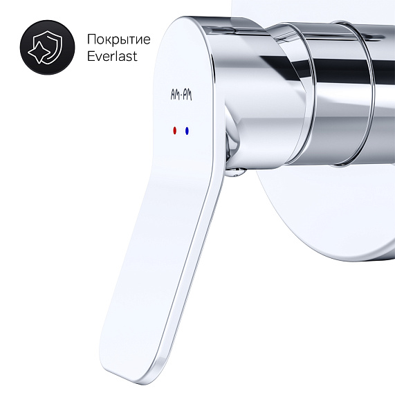 Смеситель для ванны и душа AM.PM X-Joy F85A45000 хром встраиваемый-6