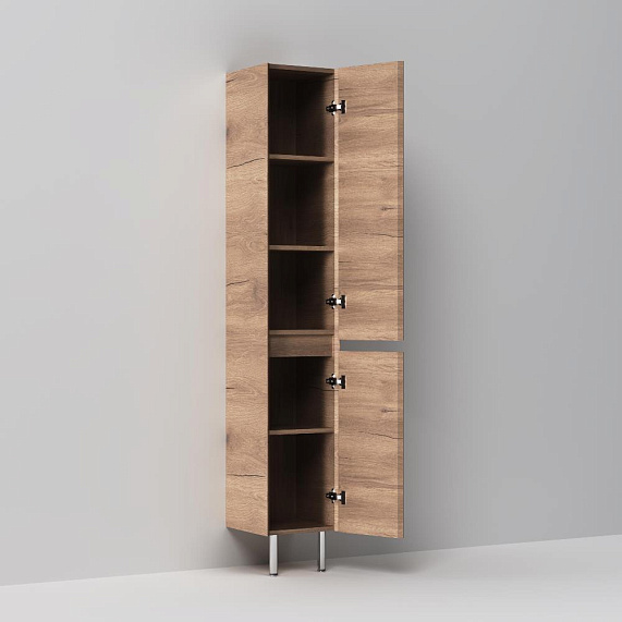 Шкаф-пенал для ванной 35 AM.PM Above M9XCSR0352OF напольный, правый, под дерево-4