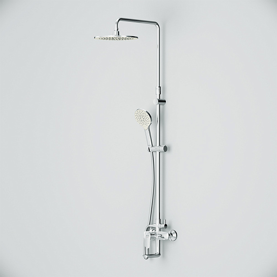 Душевая система AM.PM Like F0780964 стойка с тропическим душем, смесителем, изливом, хром-2