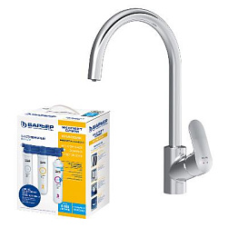 Смеситель для кухни AM.PM Like F8007S00 высокий, хром, с каналом питьевой воды + фильтр для воды