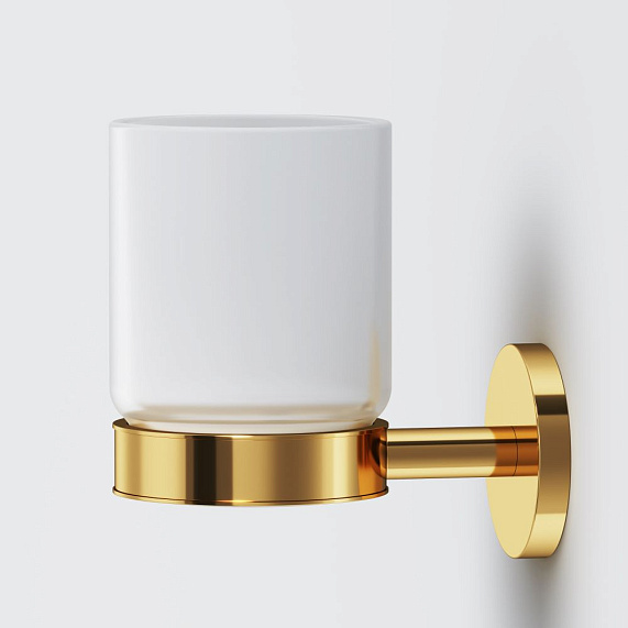 Набор аксессуаров AM.PM X-Joy золото (стакан, крючок, мыльница)-1