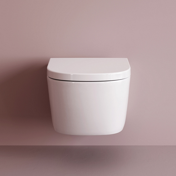 Унитаз подвесной AM.PM Libre C601900SC торнадо безободковый с сиденьем микролифт, белый-1