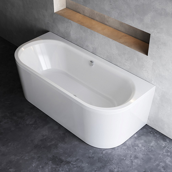 Ванна акриловая закругленная 170x75 AM.PM X-Joy W94A-170U75W-ARP белая глянцевая, комплект c каркасом, панелью-10