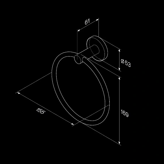 Набор аксессуаров AM.PM X-Joy черный (ершик, кольцо, держатель туалетной бумаги)-6