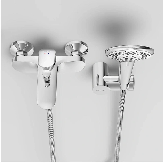 Смеситель для ванны и душа AM.PM Like F8015000 душевая лейка, шланг 1750, хром-3