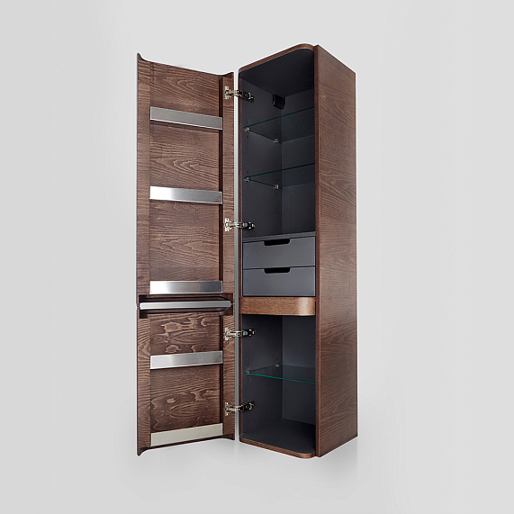 Шкаф-пенал для ванной 40 AM.PM Sensation M30CHL0406NF навесной левый орех-2