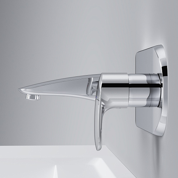 Смеситель для раковины (умывальника) AM.PM Sensation F3072200 хром встраиваемый-4