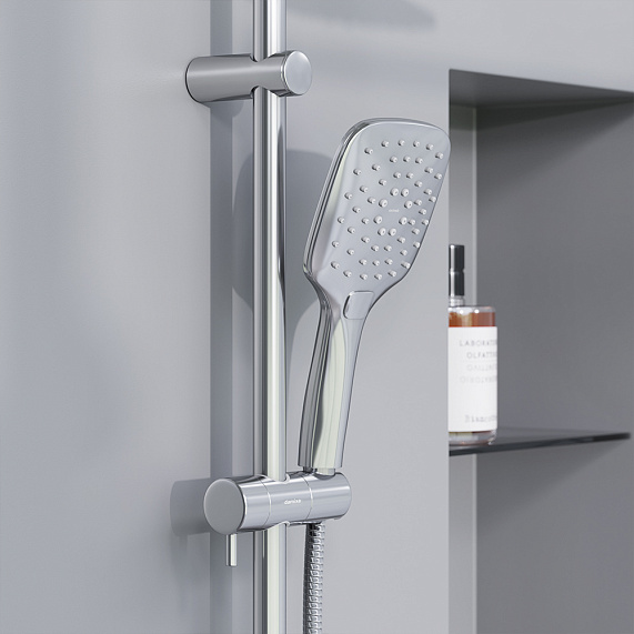 Душевая система Damixa Eclipse 931000000 стойка с тропическим душем, хром-2