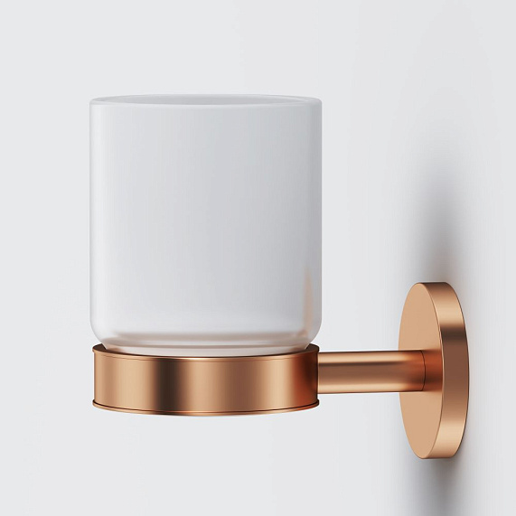 Набор аксессуаров AM.PM X-Joy розовое золото (стакан, крючок, мыльница)-1