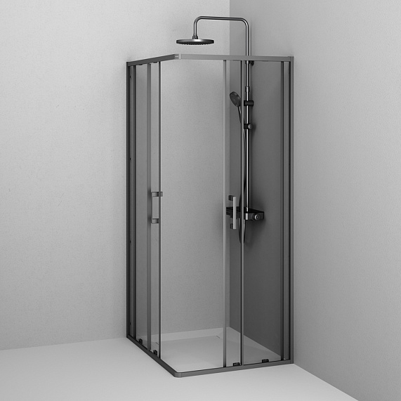 Душевое ограждение без поддона 120x80 AM.PM Above W9XG-403-12080-BT профиль черный-13