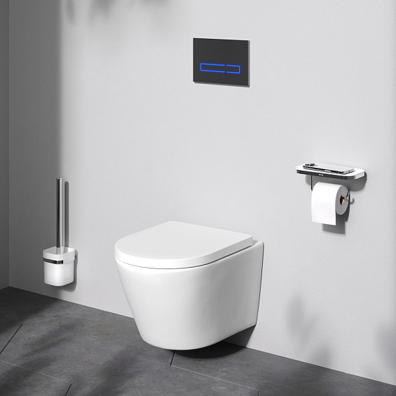 Унитаз подвесной AM.PM X-Joy C851900SC безободковый с сиденьем микролифт, белый