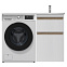 Тумба с раковиной и смесителем 120 AM.PM X-Joy M85AFSX0602WG для стиральной машины правая белый глянец