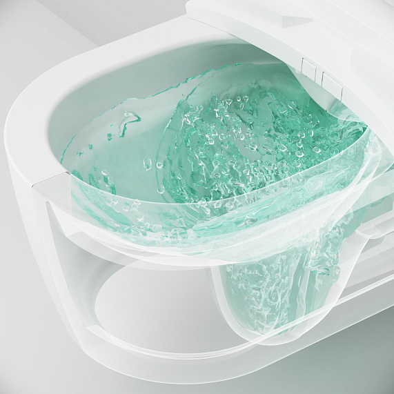 Унитаз-биде подвесной AM.PM Func C8F1702SC безободковый с электронным управлением, белый-7