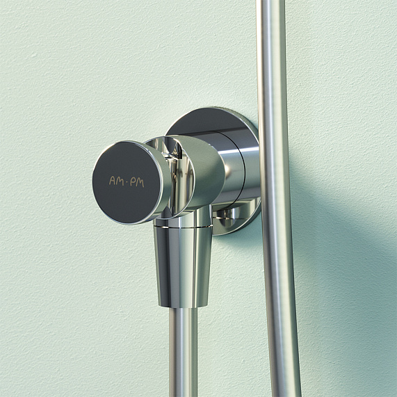 Встраиваемая душевая система AM.PM X-Joy FP85A1RH20 хром: тропический верхний душ, ручной душ-4