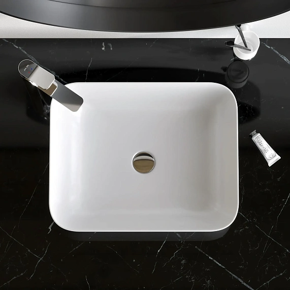 Раковина накладная 51 AM.PM Struktura M9SWCC10510WG белая глянцевая-1