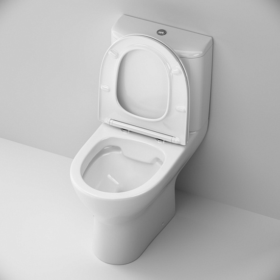 Унитаз напольный Damixa Palace Grand 468600SC безободковый с сиденьем микролифт, белый-3
