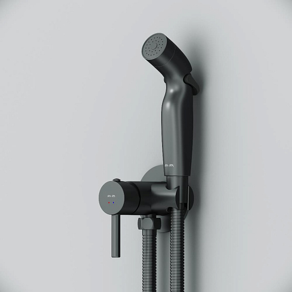 Гигиенический душ со смесителем AM.PM Above F0H9X022 черный встраиваемый-4
