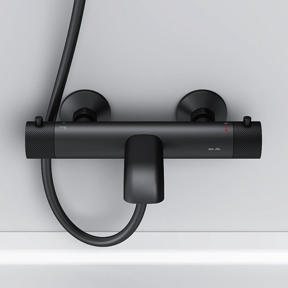 Смеситель для ванны и душа AM.PM Libre F6050022 термостат черный-9