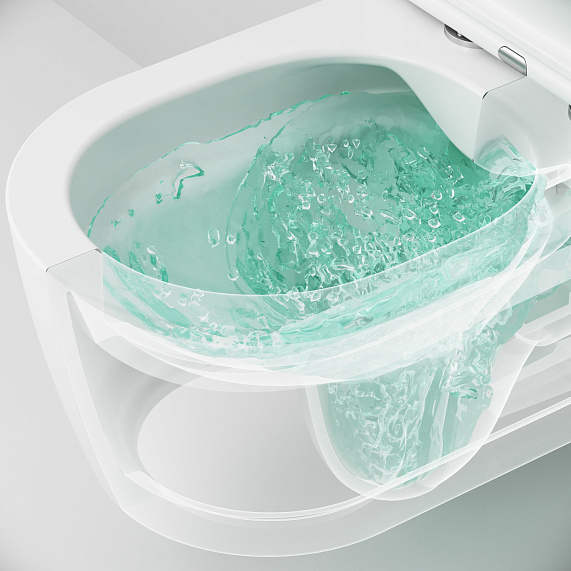 Унитаз подвесной AM.PM Func C8F1701MWSC (глубина 54 см) безободковый с сиденьем микролифт, белый матовый-6