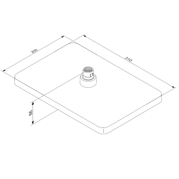 Тропический душ (лейка) Damixa Merkur 940050300 черный матовый-4