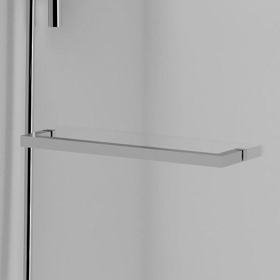 Стеклянная шторка для ванны 80 Damixa Skyline DX35WBS-D7W1-150MT поворотная, профиль серебристый-4