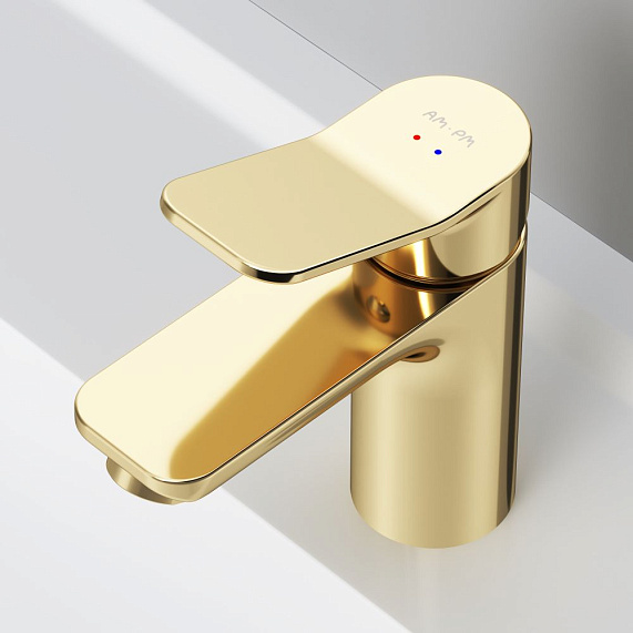 Смеситель для раковины (умывальника) AM.PM X-Joy F85A02199 золото-3