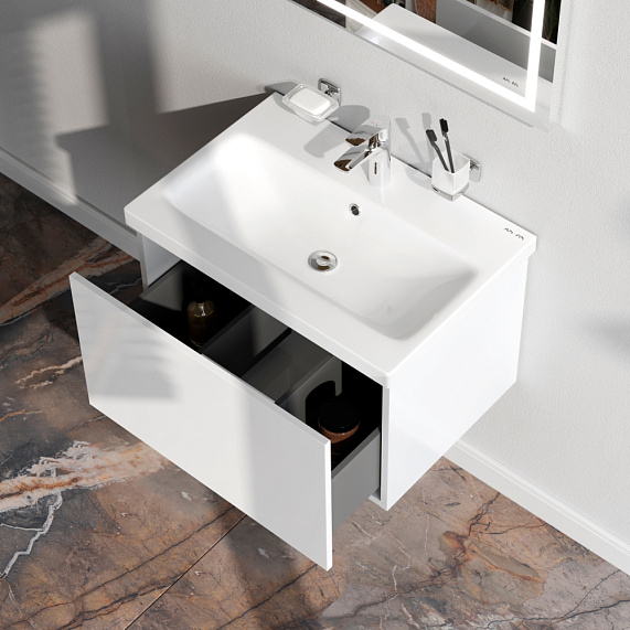 Тумба под раковину 60 AM.PM Gem M90FHX06021WG подвесная белый глянец-2