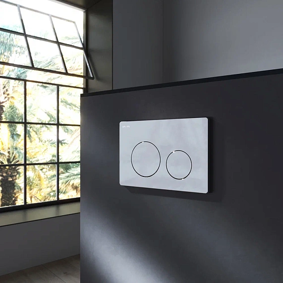 Унитаз подвесной безободковый с инсталляцией AM.PM Func IS90151.8F1701 сиденьем микролифт, хром механ. клавишей-5