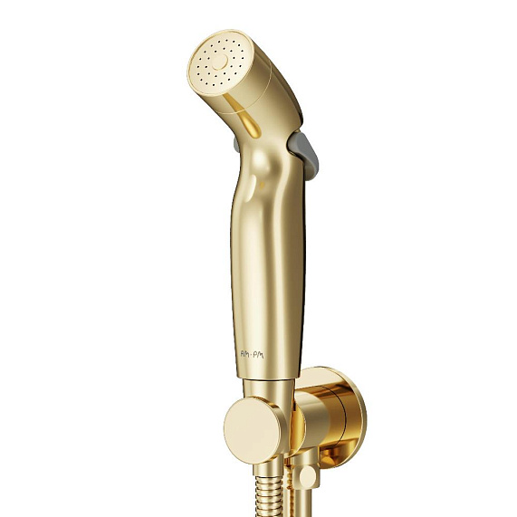 Гигиенический душ со смесителем AM.PM X-Joy S F40H85B99 золото встраиваемый, шланг 1200, держатель-6