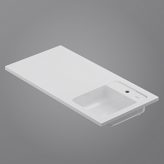 Тумба с раковиной 100 AM.PM X-Joy M85AFSX0402WG для стиральной машины правая белый глянец-5