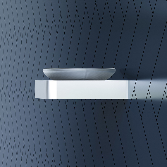 Мыльница стеклянная настенная Damixa Jupiter DA7734200 хром-2