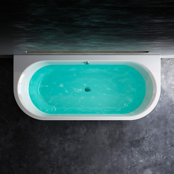 Ванна акриловая закругленная 180x80 AM.PM X-Joy W94A-180U80W-ARP белая глянцевая комплект c каркасом, панелью