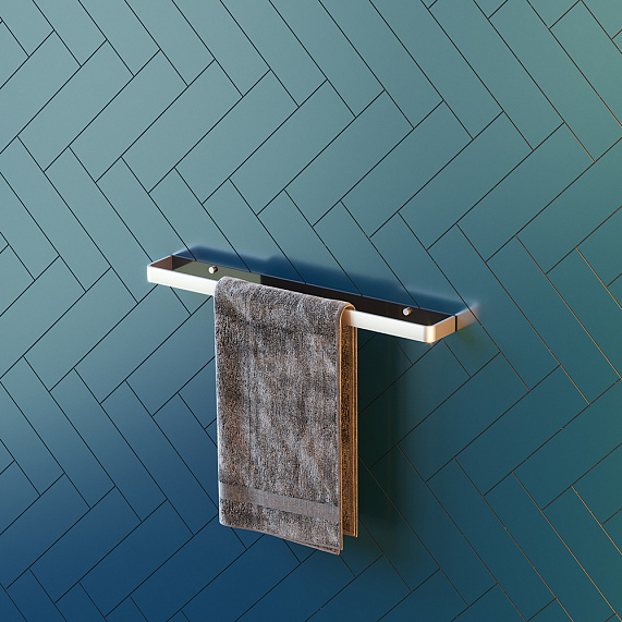 Вешалка для полотенец Damixa Jupiter DA77336400 двойная серебристая-3