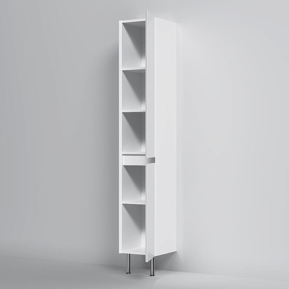 Шкаф-пенал для ванной 35 AM.PM Above M9XCSR0352WG напольный, правый, белый глянцевый-4