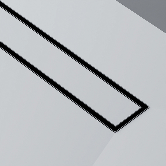 Душевой трап (лоток) 60 AM.PM MasterFlow W01SC-U11-060-04BM комбинированный затвор с черной матовой решеткой под плитку-17