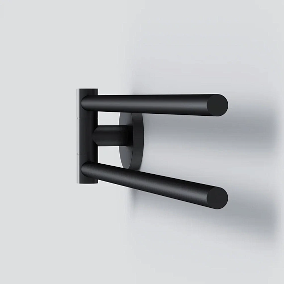 Вешалка для полотенец AM.PM X-Joy A85A32622 поворотная двойная черная-3