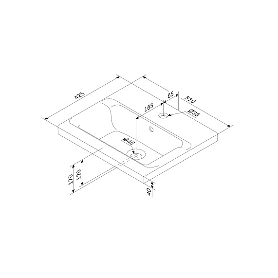 Раковина мебельная 50 AM.PM Gem M90WCC0502WG белая встраиваемая-2
